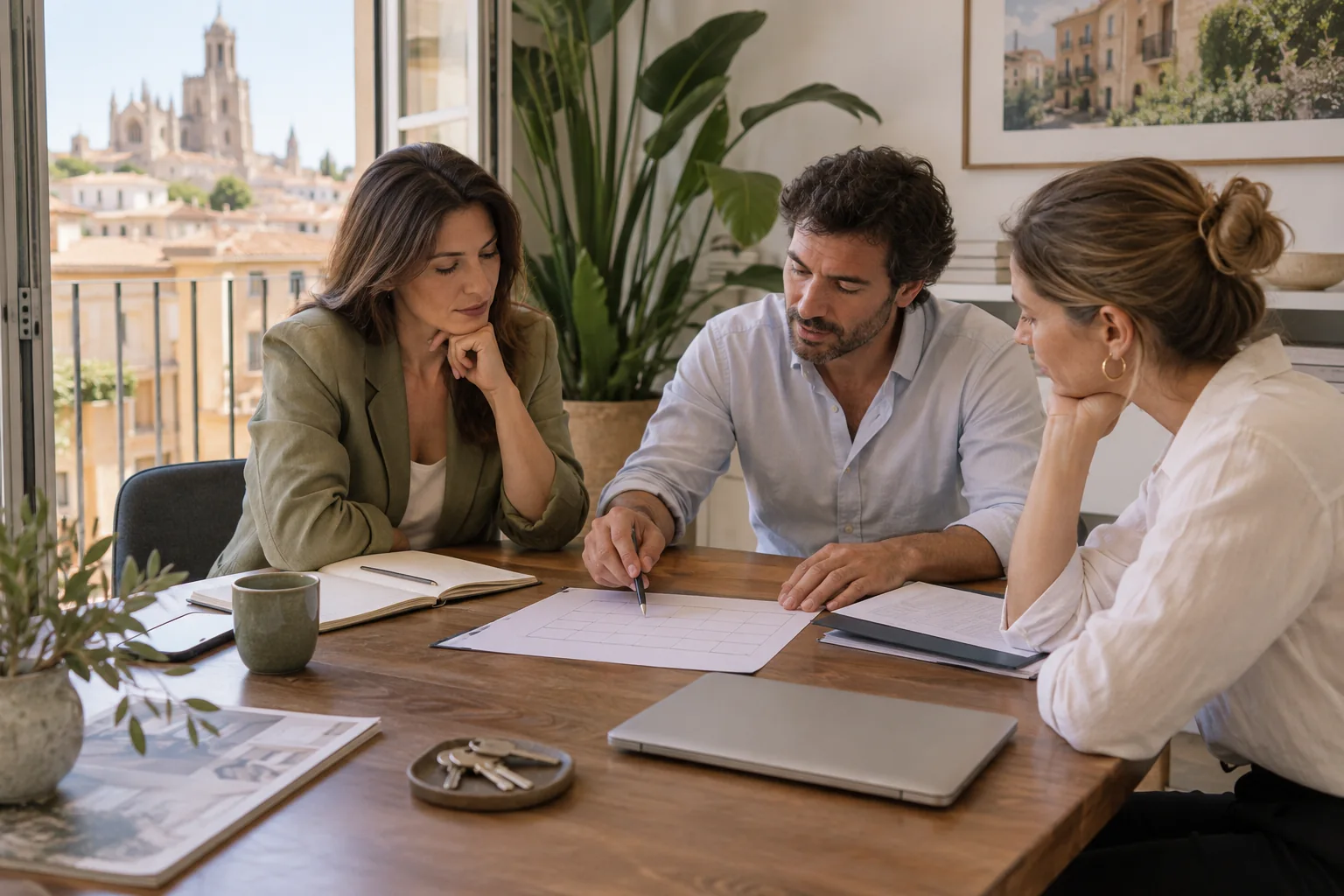 Responsables inmobiliarios revisan qué tareas faltan antes de incorporar a un asesor.